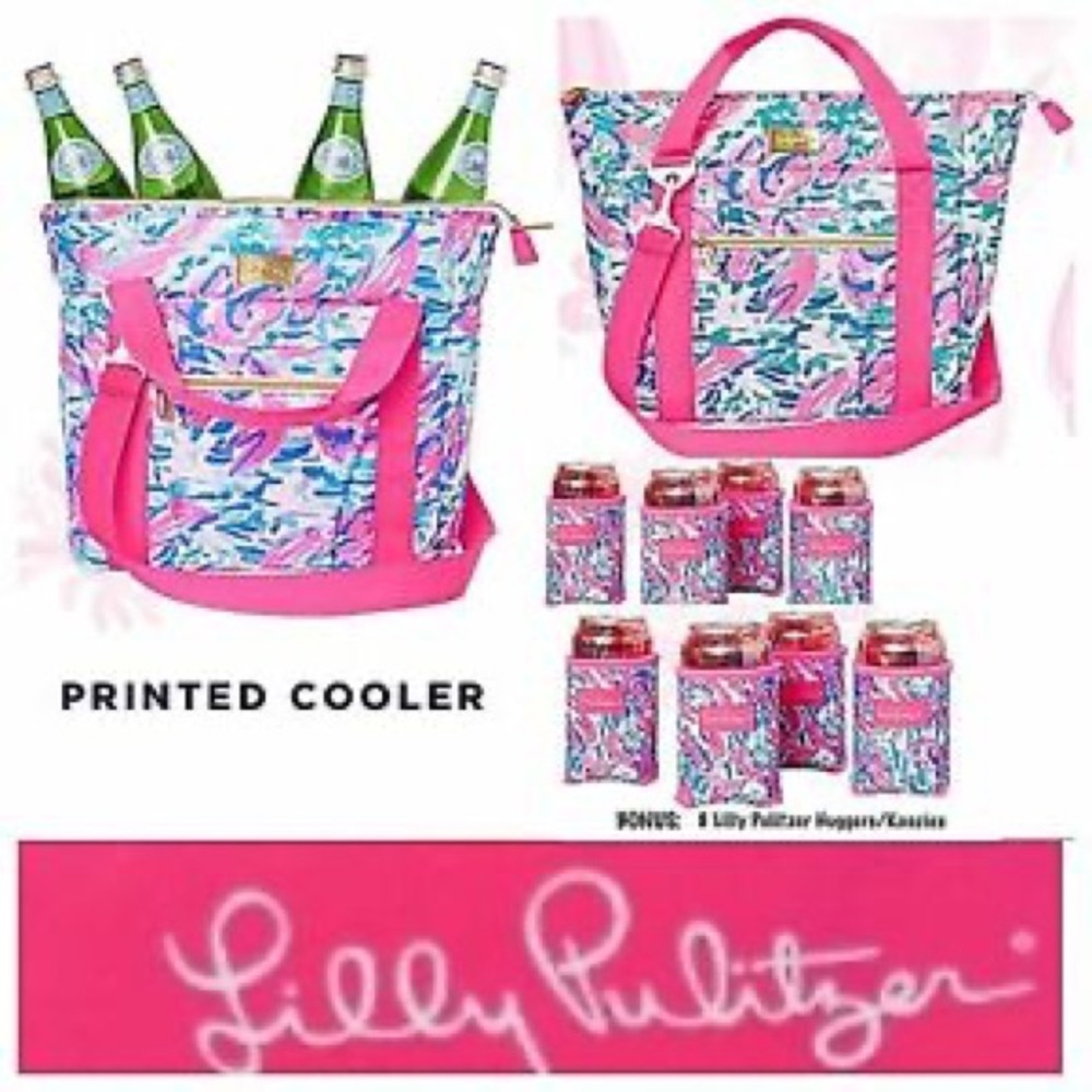 NWT Cracked Up Cooler Bag & Cup Coozies